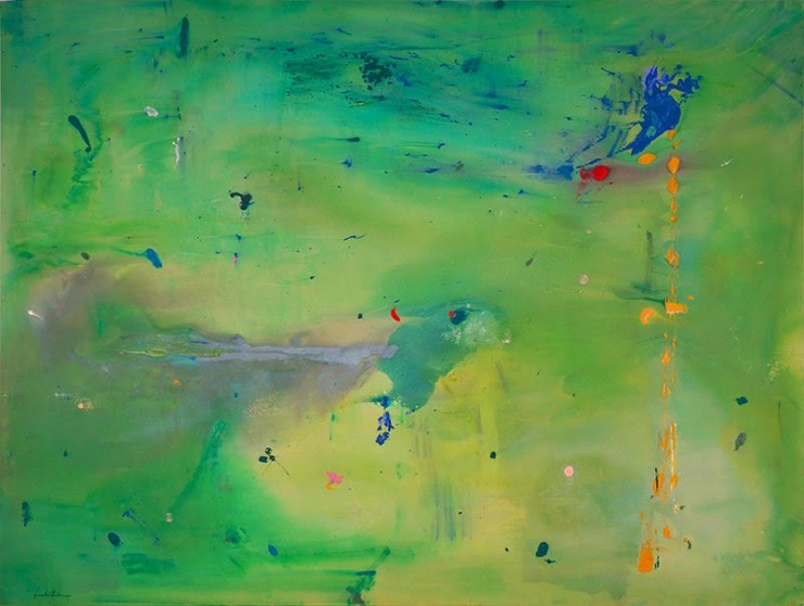 A Green Thought in a Green Shade by Helen Frankenthaler (1981)